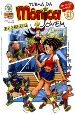 Capa do livro Turma Da Mônica Jovem Eles Cresceram